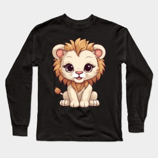 Kawaii Lion Long Sleeve T-Shirt